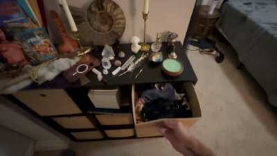 Stepmom puts on cum-soaked panties after stepsis had me cum on them