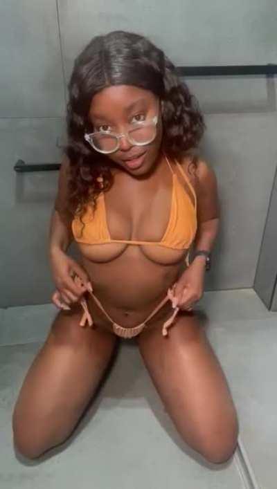 Can I be your first ebony babe ?