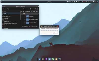 Koi theme switcher. Not as seamless as COSMIC, but still gorgeous....