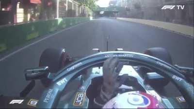 Vettel's radio after finishing P2 in Baku 