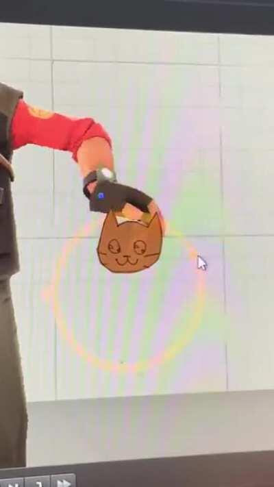 Sniper pets the cat :)