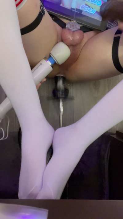 Squirting watery loads out of my flat cage