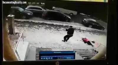 Falling icicle kills 60 yr old Russian woman