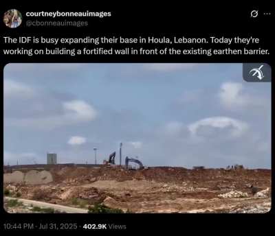 Israel is building bases in Lebanon...