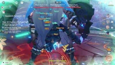 Scuffed International vs triple kenki run o my no bp no crystal account (Childe burst didnt crit on physical Kenki lol)