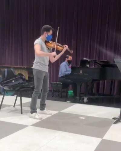 My violin exploded during my dress rehearsal 🤯