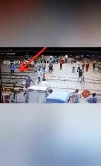 Poor guy gave up his life. RIP