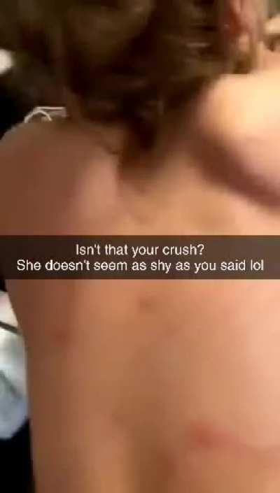 Your crush gets blacked