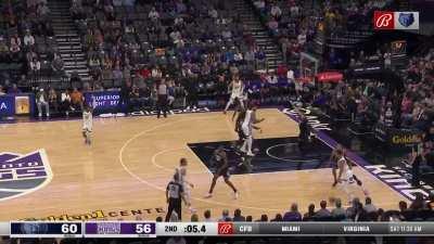 [Highlight] Desmond Bane with a stepback ISO 3 to end the half