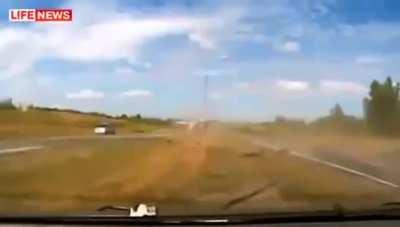 Car gets crashed by an oncoming car, 4 death