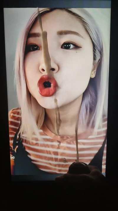 Hachubby's duck face gets my cum