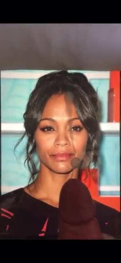 Zoe Saldana Cum Tribute