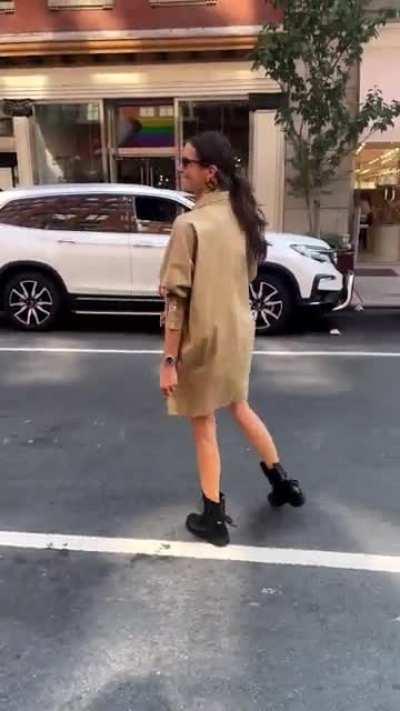 Nina ig reel walking in NYC