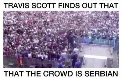 EWW WHY DIDNT THEY TELL TRAVIS HE’S GOING TO SERBIA 🤔👎🏿👎🏿