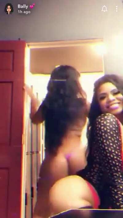 These two so damn sexy. Asses fat, titties poppin. How can you not fall for them w/Ayisha Diaz