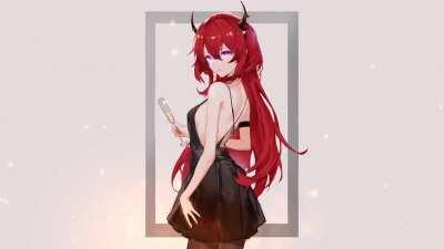 Just created a Live Wallpaper for Surtr in a Party Dress!