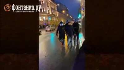 WCGW walking in front of police