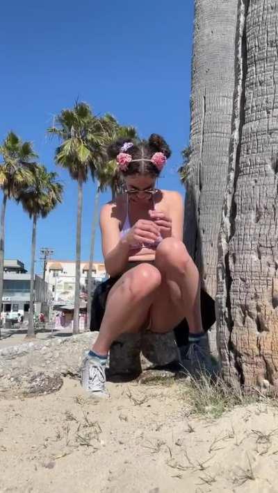 When the bathrooms are closed and your shoes are far too dry. [F] MILF