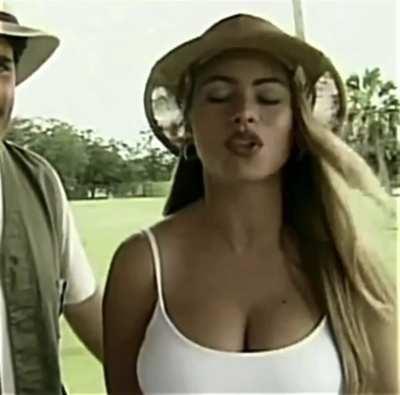 Sofia Vergara in a (blissfully) silent clip of her TV work from the 1990’s