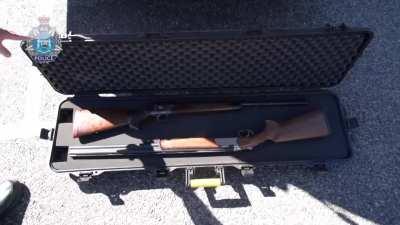 Australian tried hiding guns in a secret bunker.