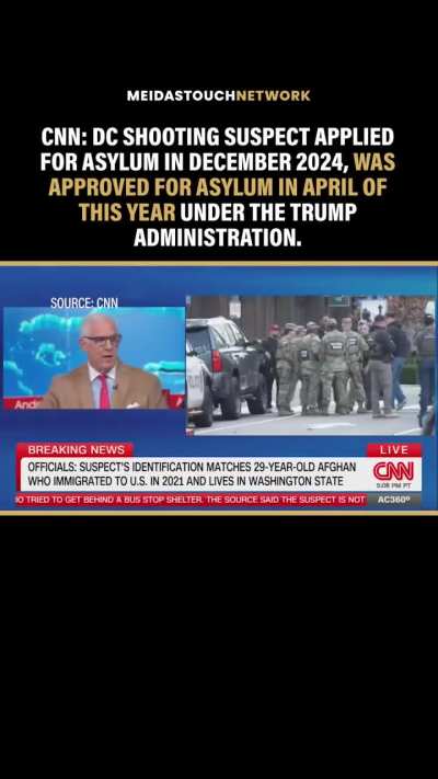 CNN: He applies for asylum in December of 2024. Now he goes through another vetting process involving that, and he's approved for asylum in April of this year under the Trump administration.