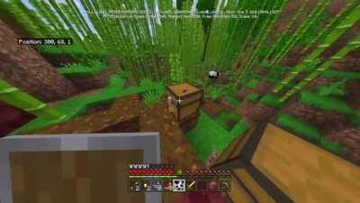 This glitched item can hide blocks and u can go inside them 1.16 beta 0.61,0.59 bug name: MCPE-74339