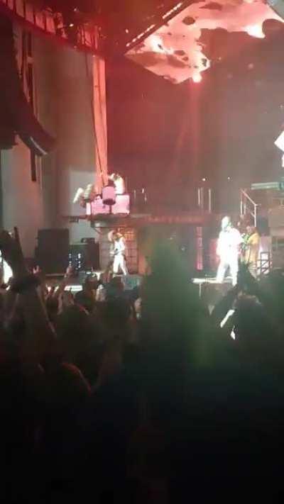 Granny rocking out to Slipknot