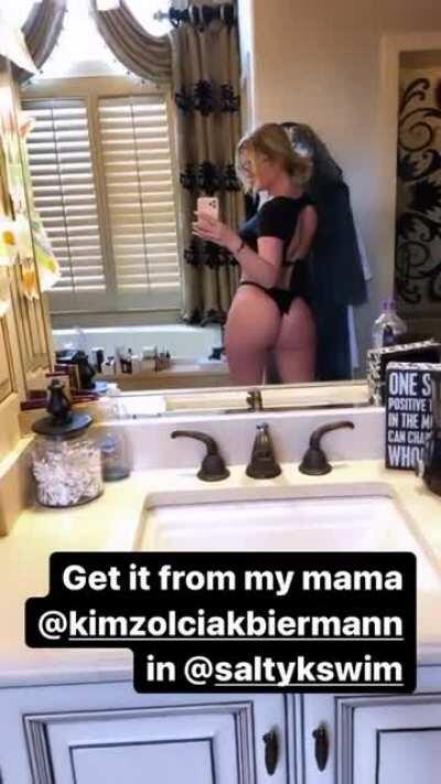 Like daughter like mother. Kim's a MILF