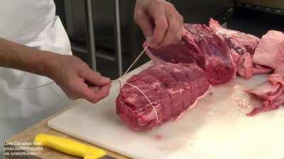 How to tie a butcher's knot