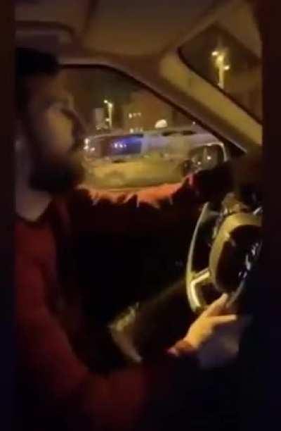 Messi on the way home after dropping 10 goals in 20 minutes vs New York Red Bulls (great driving)