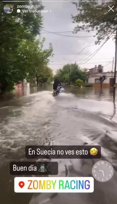Parece que llovió bastante