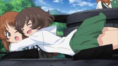 You Ever Think That If Yukari Really Had No Friends Before Sensha-do, This Is The First Time She Ever Hugged Someone Who Wasn't Family?