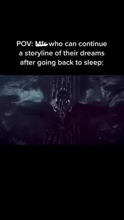 I tried once I couldn't wake up 