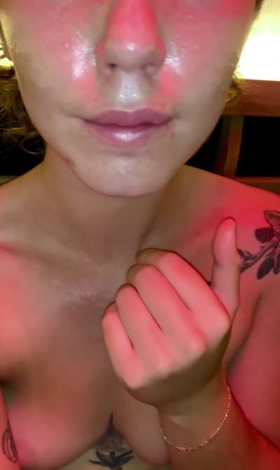 I want to slobber on you.