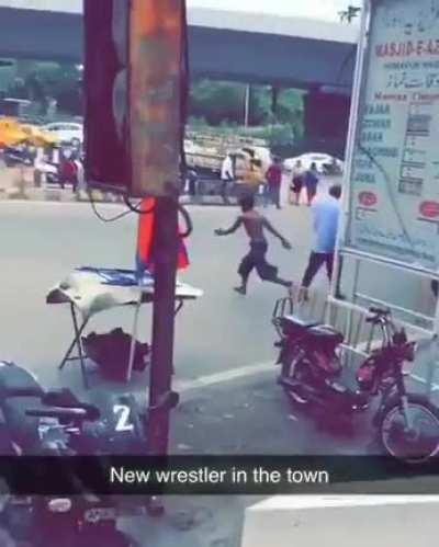Wrestling a windshield