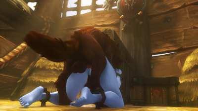 Ziahna tied up for the wolves (Noname55)