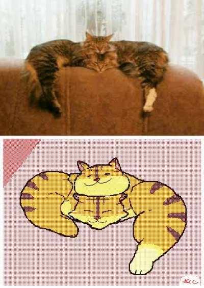 Blursed_TwoHeadedCat