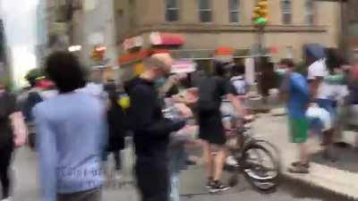 A ride through downtown Philly during looting