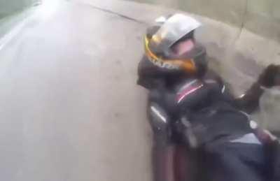 Biker saved his girlfriend during accident