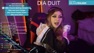 JustMinx Twitch VOD (Maid Outfit)