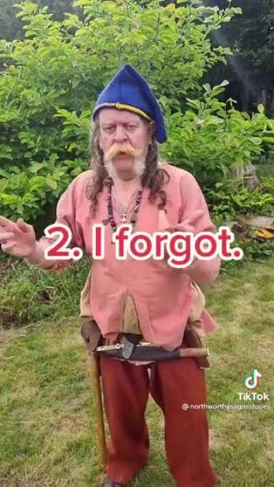 He’s smoked so much cabbage he thinks he’s a gnome