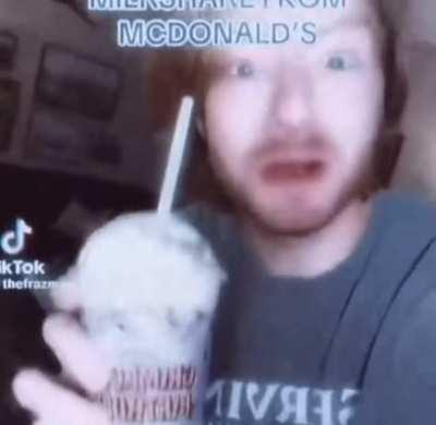 THE GRIMACE SHAKE IS DELICIOUS 