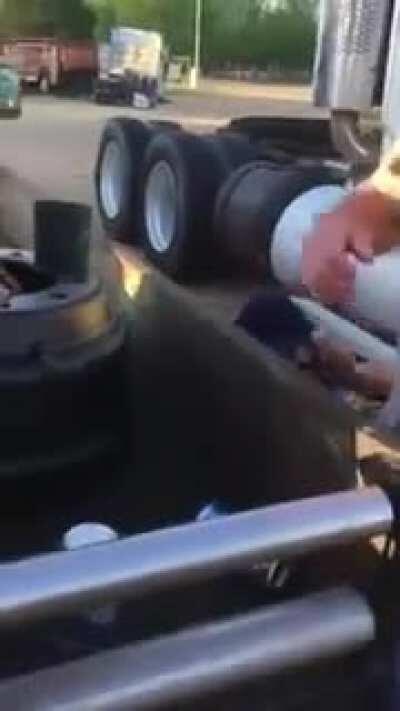 Old Man knocks out a Bully.