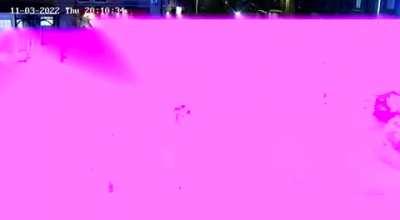 Same Bradford junction. Car fails to to stop at pedestrian crossing