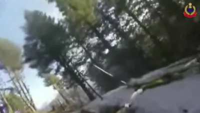 An older un-dated GoPro footage of a Pakistani Border Action Team (BAT) member attempting to raid an Indian BSF forward post along the Line of Control(LoC). He is shot dead at the end of the video.