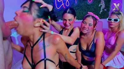 Candy buries in my cock and can't stop drooling