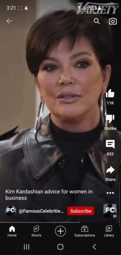 Kim Kardashian's advice on working