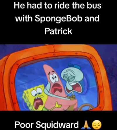 Squidward the bus driver