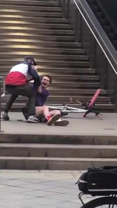 WCGW Biking Down Staircase