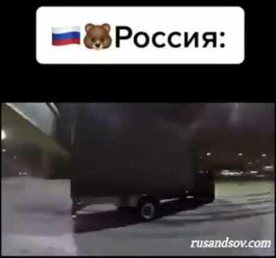 America vs. Russia in the snow...